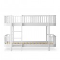 Lit superposé bas - Wood original - blanc