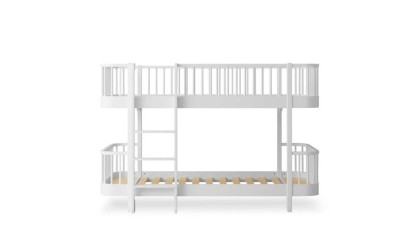 Low bunk bed - Wood original - white