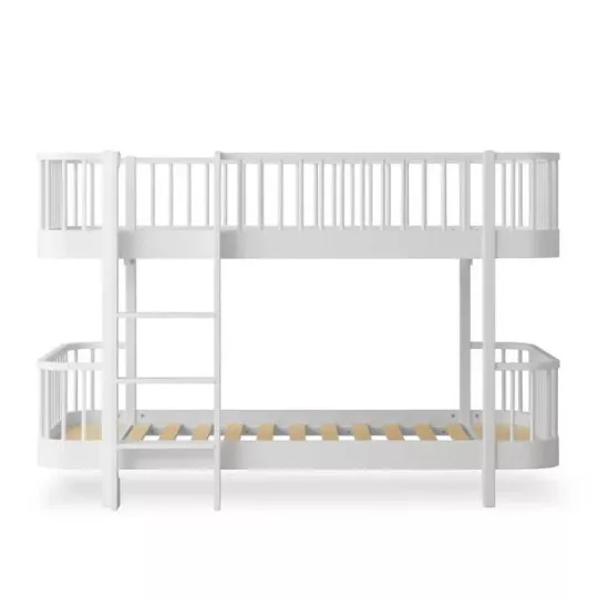 Low bunk bed - Wood original - white
