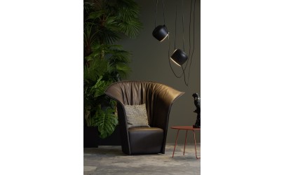 Armchair-ARTICHOKE-Novamobili- fabric or eco-leather.